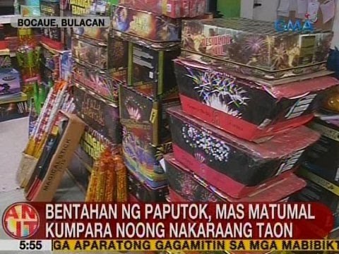 UB: Bentahan ng paputok, mas matumal kumpara noong nakaraang taon