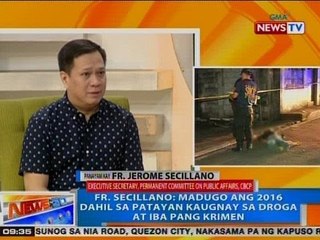 NTG: Fr. Secillano: Madugo ang 2016 dahil sa patayan kaugnay sa droga at iba pang krimen