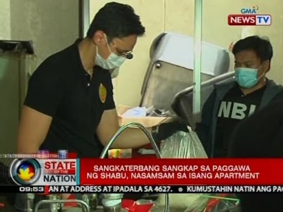 Sangkaterbang sangkap sa paggawa ng shabu, nasamsam sa isang apartment