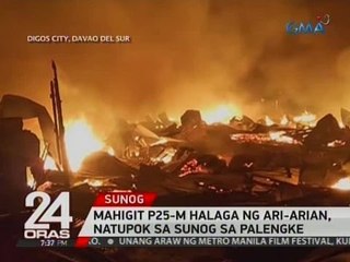 Mahigit P25-M halaga ng ari-arian, natupok sa sunog sa palengke