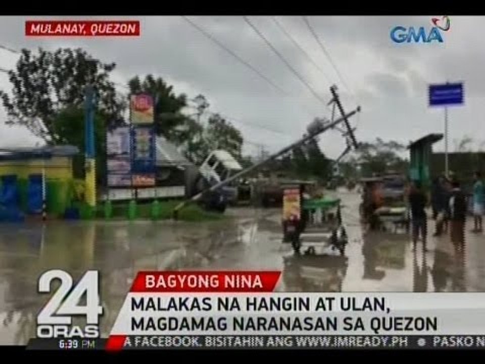 Malakas na hangin at ulan,  magdamag naranasan sa Quezon
