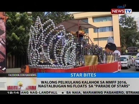 BT: Walong pelikulang kalahok sa MMFF 2016, nagtalbugan ng floats sa Parade of Stars