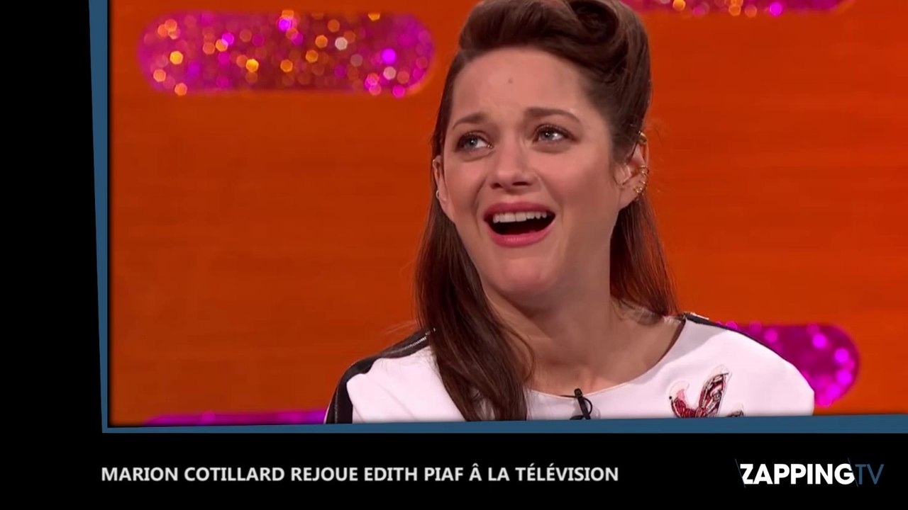 Marion Cotillard rejoue à la perfection Edith Piaf à la télévision (Vidéo)