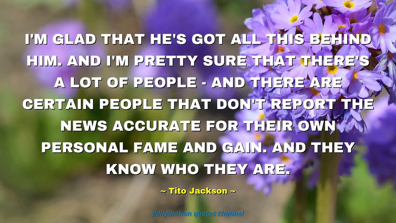 Tito Jackson Quotes