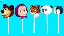 Masha and the Bear Finger Family Song Lollipop Nursery Rhymes for Children and Kids