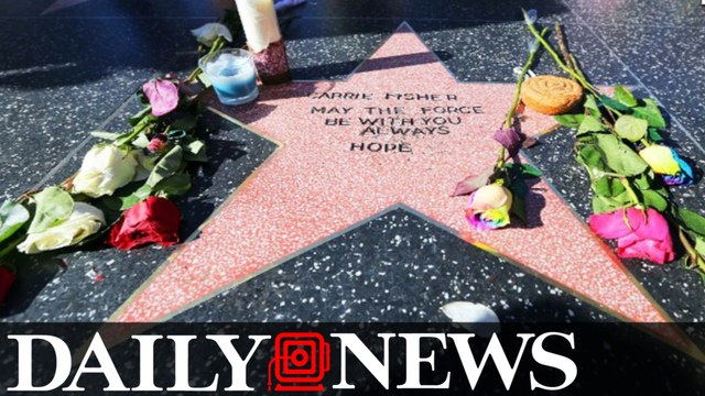 Carrie Fisher's Fans Created A Star On The Hollywood Walk of Fame