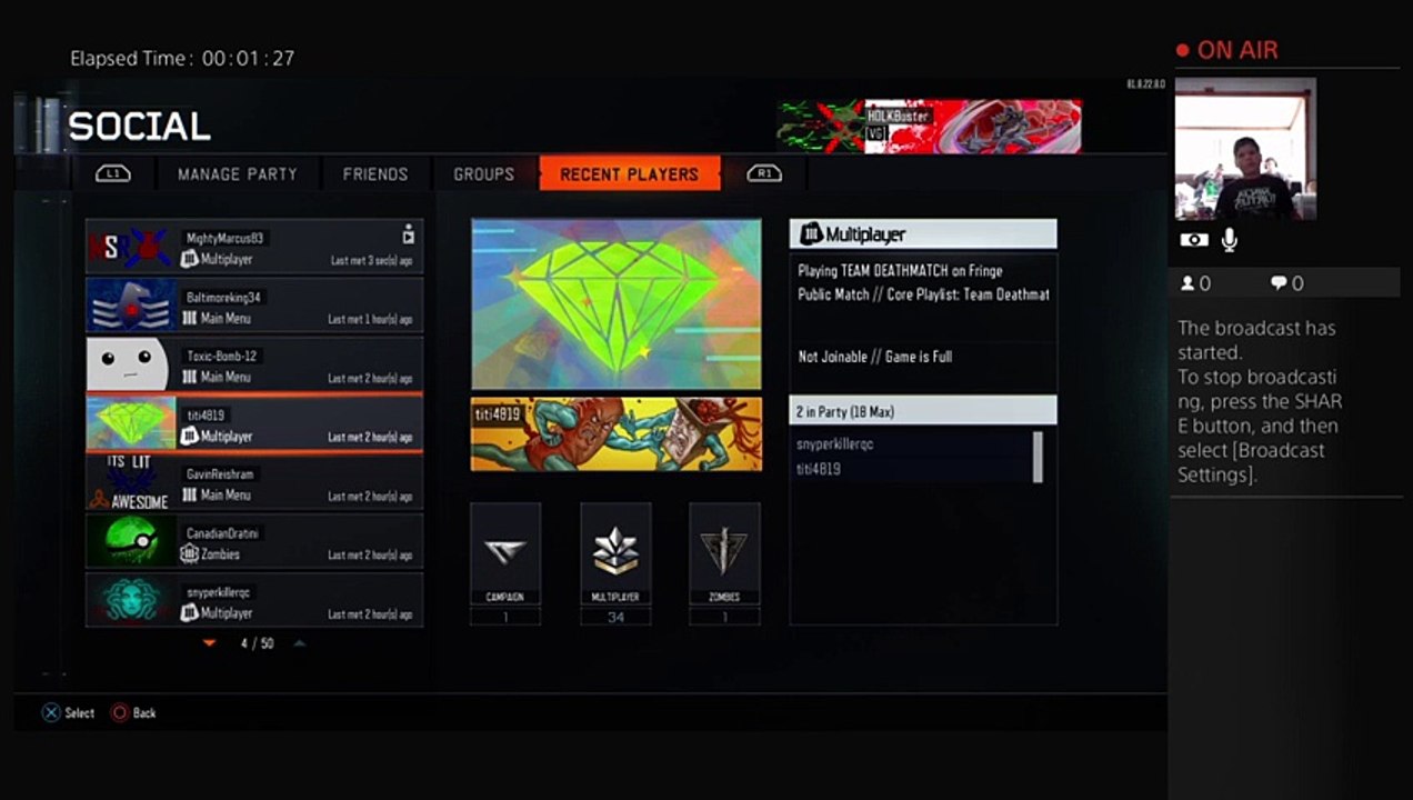 MightyMarcus83's Live PS4 Broadcast (4)