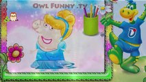 Peppa Pig Disney Princesses in Portuguese / Painting Princesas da Disneys em português Peppa Pig