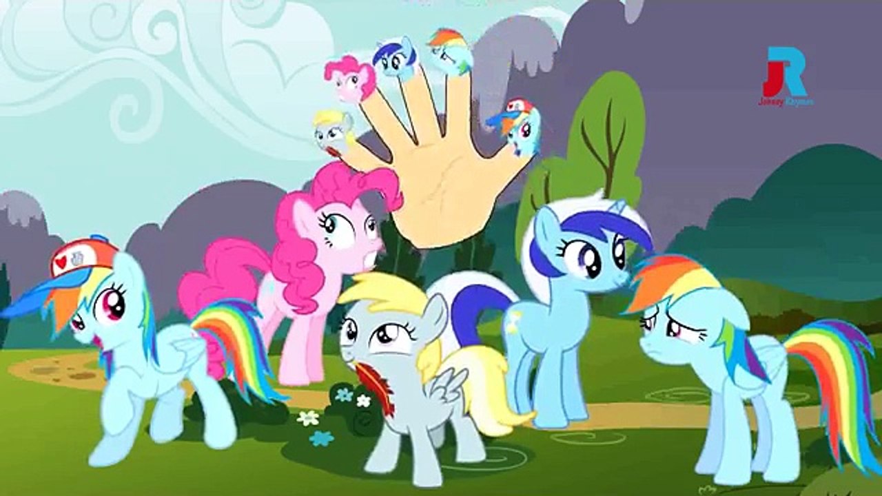 My Little Pony Cartoon Animation Finger Family Nursery Rhymes For Children