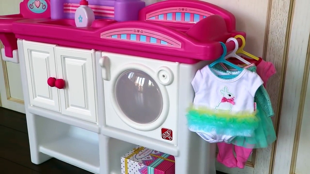 Baby Doll Nursery Care toy set playing kids fun- change diaper & feed baby doll