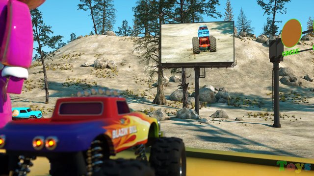 Learn Shapes And Race Monster Trucks - TOYS (Part 3) Videos For Children