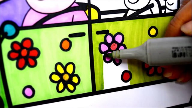 Peppa Pig Van Best Coloring Book Pages Videos For Kids George Mummy Pig and Daddy Pig Kids Fun Art