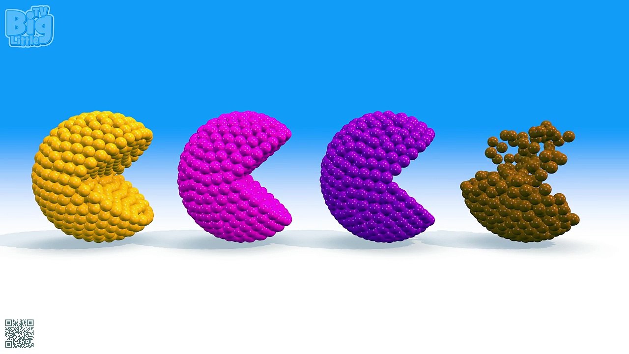 Learning Colors with 3D Pacman for Kids Children and Toddlers