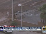 Water main break closes down several Phoenix roadways