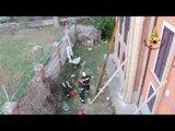 Pasciano (RI) - Terremoto. Messa in sicurezza muro (26.12.16)