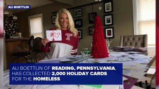 College Student Collects 2,000 Holiday Cards for Philadelphia's Homeless-2xlxMqh0XQ0