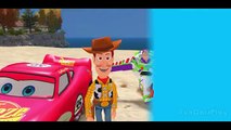 SPIDERMAN and TOY STORY Superheroes REAL Lightning McQueen Cars w Children Nursery Rhyme with Action