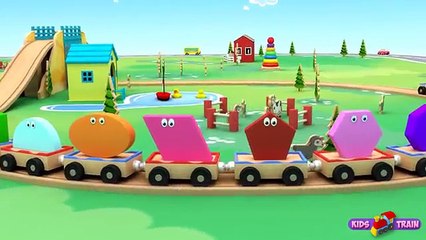 Shapes for children | shapes 3D train | 2d shapes | shapes song