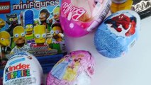 MEGA Surprise Egg Play Doh Spider-Man ★ TMNT Kinder LEGO Barbie Batman Superhero Eggs