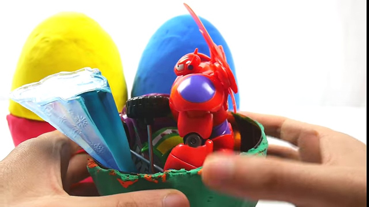 Kids video Play-Doh Surprise eggs Toys Spongebob Squarepants Frozen Cars Playdough