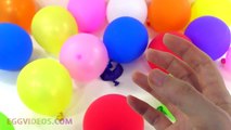 Learn Colors with 20 Balloons Popping Show Educational Video for Kids EggVideos.com