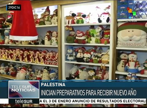 Palestinos inician preparativos para recibir el nuevo año
