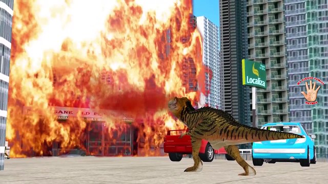 DINOSAUR Finger Family Nursery Rhymes |Animal Cartoons | MY FINGER FAMILY RHYMES