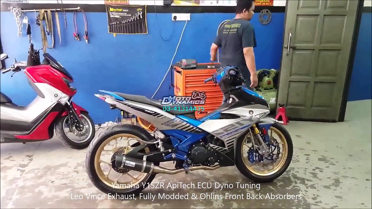 Yamaha Y15ZR Leo Vince Exhaust ApiTech ECU Dyno Tuning - Motodynamics Technology Malaysia