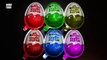 Kinder Joy Surprise Eggs Learn Colours Red Orange Yellow Green Blue Purple