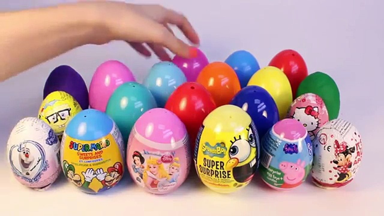 Surprise Eggs Peppa Pig Маша и Медведь Frozen Mickey Mouse Disney Princess Minnie Play Doh Eggs