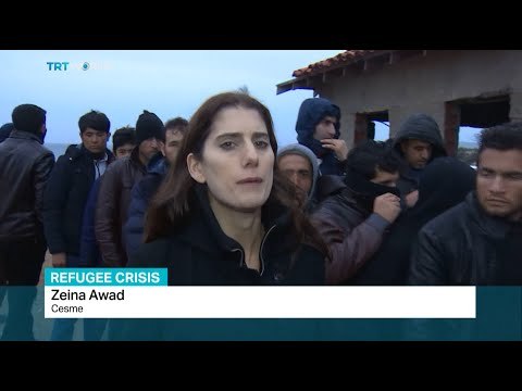Zeina Awad reports from Turkey's Cesme district on refugees as they are helped by locals