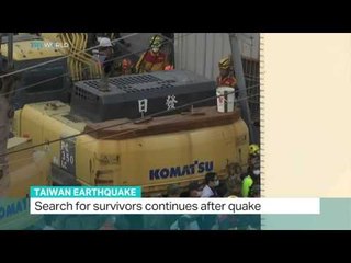 Search for survivors continue after Taiwan earthquake