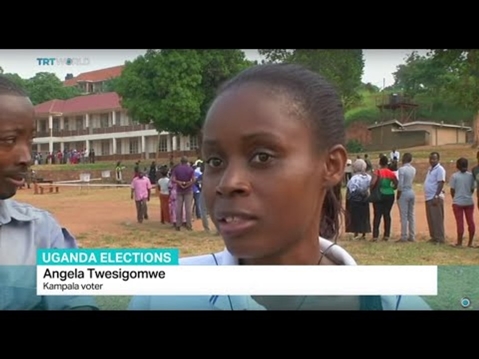 Uganda's president Museveni leading in elections, Kilmeny Duchardt reports