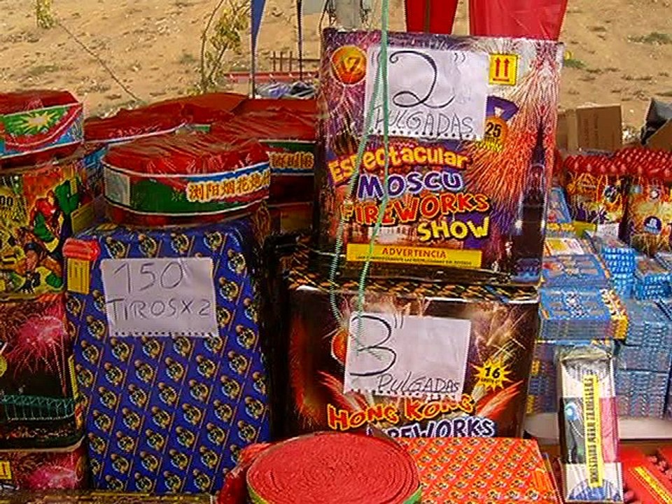 Feria de juegos pirotécnicos en Guayaquil