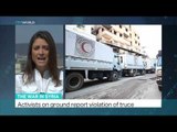 Activists in Syria report violation of truce, Anelise Borges reports