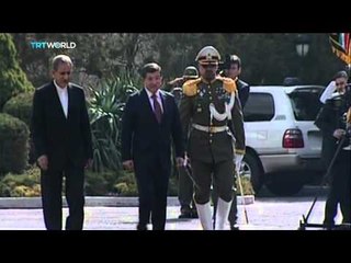 Turkey's PM Davutoglu on trade and diplomacy visit to Iran