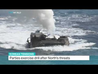 Parties exercise drill after North Korea's threats