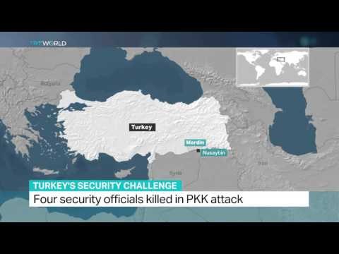 Four security officials killed in PKK attack
