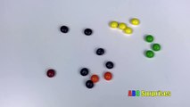 Learn to Count with Candy Skittles M&M Snickers Butterfinger Shopkins Egg Surprise Toys learn colors-zcAk2yT7MkM