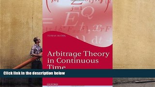 Download [PDF]  Arbitrage Theory in Continuous Time (Oxford Finance Series) Pre Order