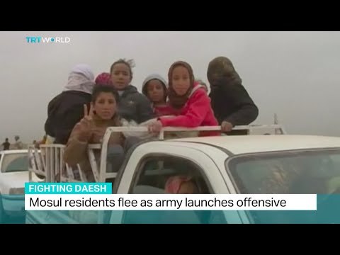 Mosul residents flee as army launches offensive
