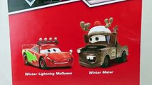 Mater Saves Christmas 2 Pack Winter Mater and Winter Lightning McQueen Chase Disney Store