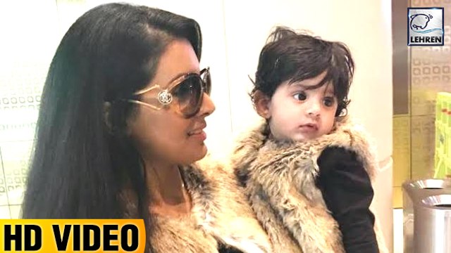 Geeta Basra & Harbhajan With BABY Hinaya Spotted At Airport