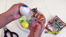 Cutting Open FINDING NEMO Squishy Toy GLITTER Stress Ball Slimey Frog and EMOJI Squishy Bounce Balls-RZ5P-7FPaLI