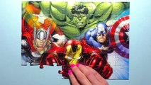 Marvel AVENGERS Disney Puzzle Games HULK Captain America Rompecabezas De Learn Play Kids Toys yapboz