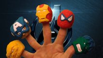 Finger Family Rhymes Hulk Vs Play Doh Superhero Cartoon | Marvel Avengers Spider Man Nursery Rhymes