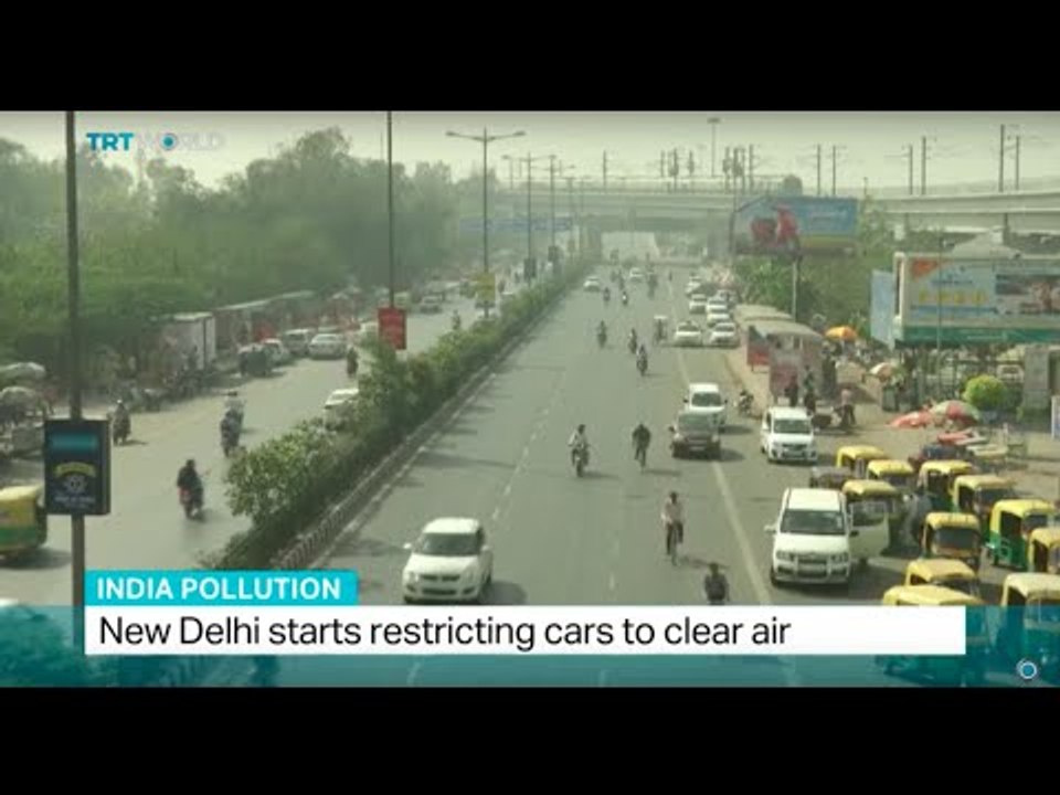 New Delhi starts restricting cars to clear air
