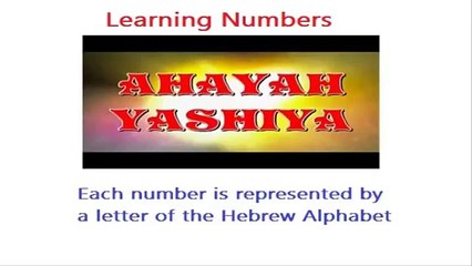 Learning Hebrew Numbers From 1-12 - For Children