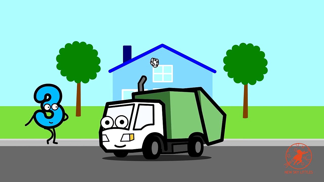 Learning Numbers Song With Munchie the Garbage Truck Baby, Toddler, Kindergarten Kid Learning Videos
