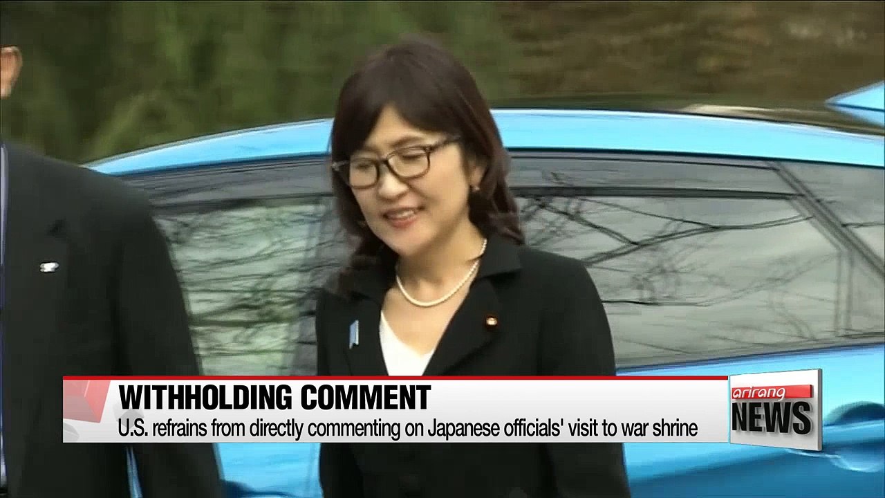 U.S. refrains from directly commenting on Japanese officials' visit to war shrine